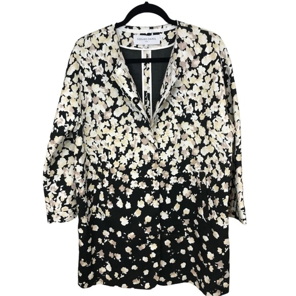 Gerard Darel Paris print coat Sz 10 - Picture 1 of 11
